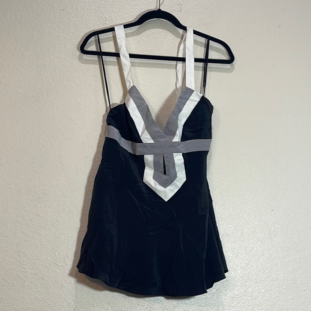Armani Exchange silk triangle top L